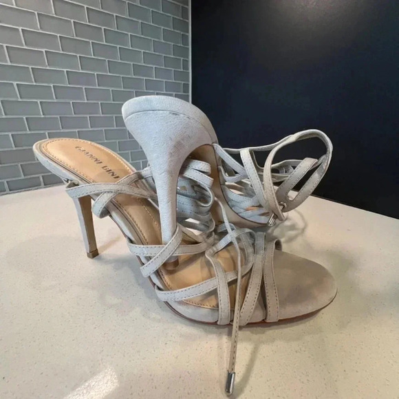 Gianni Bini Tan Strap Heel Sandals Size 10 - Picture 3 of 8